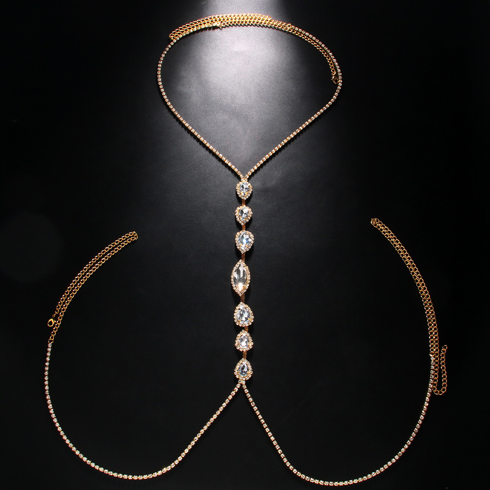 สร้อยคอแฟชั่นเซ็กซี่หยดน้ำโซ่ค - Body Jewelry Necklace บทวิจารณ์และราคา