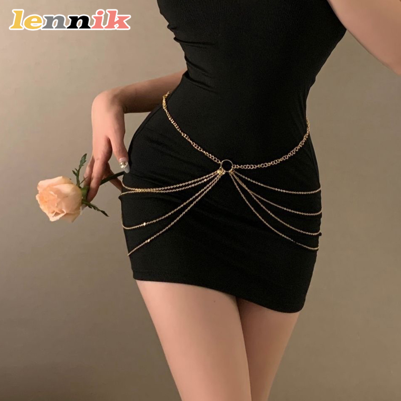 LENNIK พู่โลหะ Multi-Layer เอว - Body Jewelry For You บทวิจารณ์และราคา