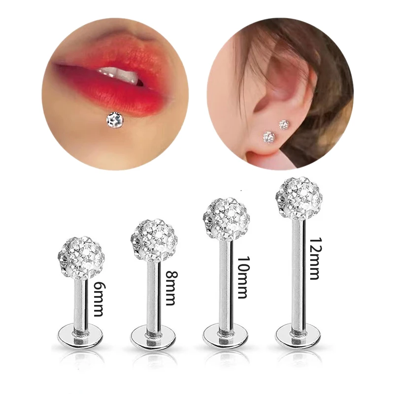 4 ชิ้น 16G เหล็กกล้าทางการแพทย - Body Jewelry Surgical Steel บทวิจารณ์และราคา