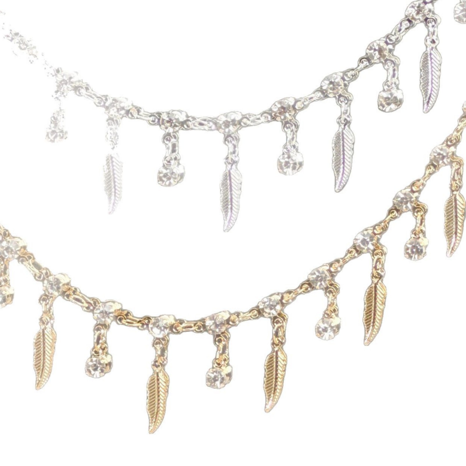 0.5/1/2 เมตร โซ่เพชรลายขนนกสาม - Body Jewelry For You บทวิจารณ์และราคา