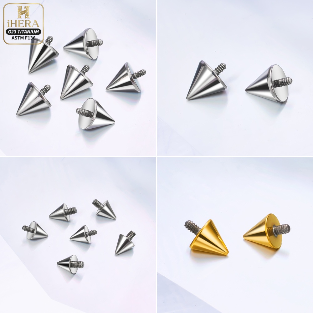 ลูกบอลไทเทเนียมทรงกรวย ชุดเปลี - Body Jewelry Replacement Ball บทวิจารณ์และราคา